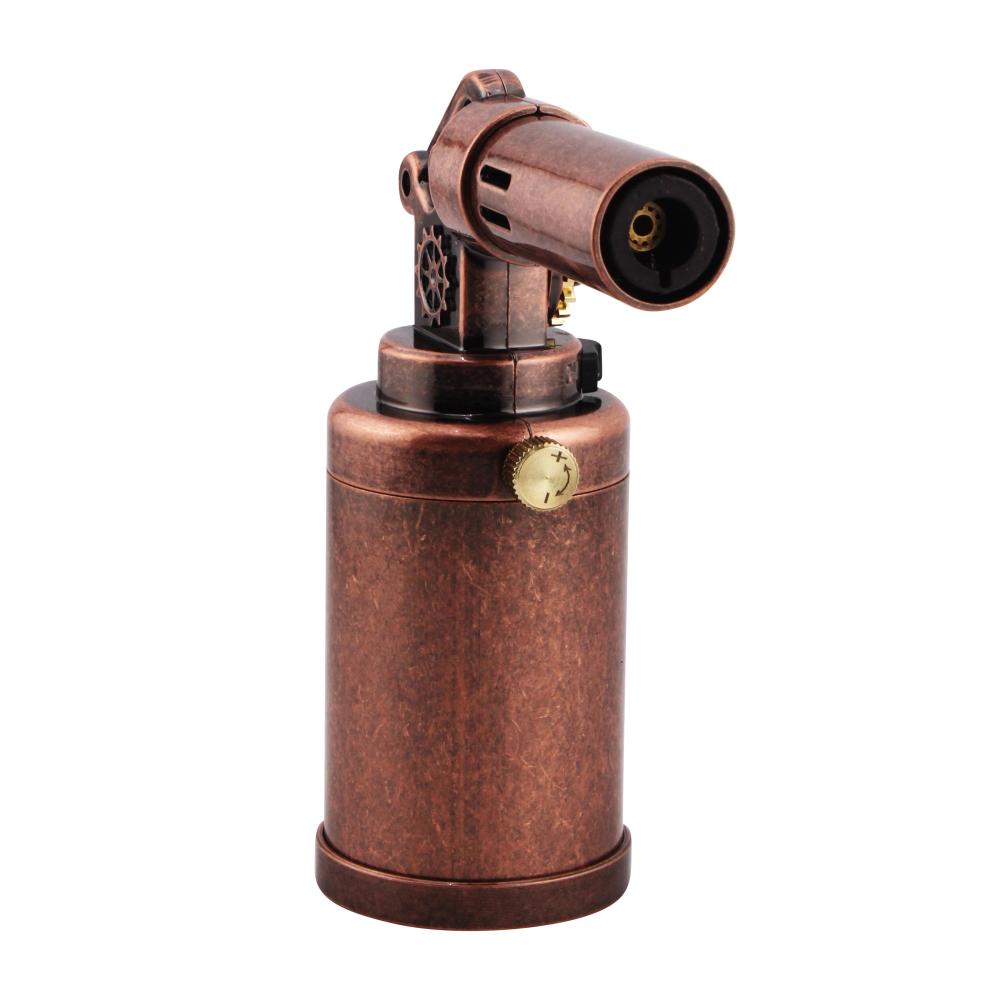 Scorch Clock Design Torch Lighter Single Flame-Rose Gold