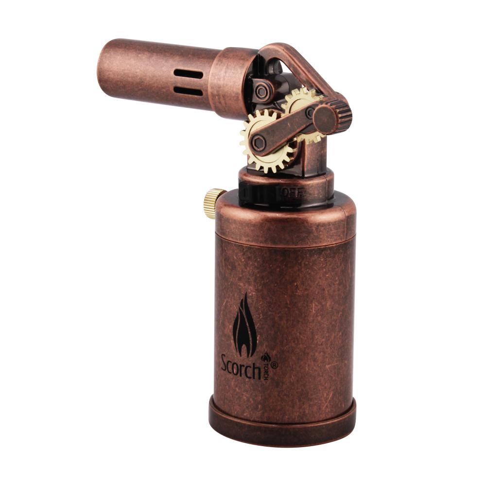Scorch Clock Design Torch Lighter Single Flame-Rose Gold