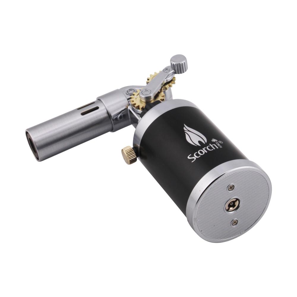 Scorch Clock Design Torch Lighter Single Flame-Silver