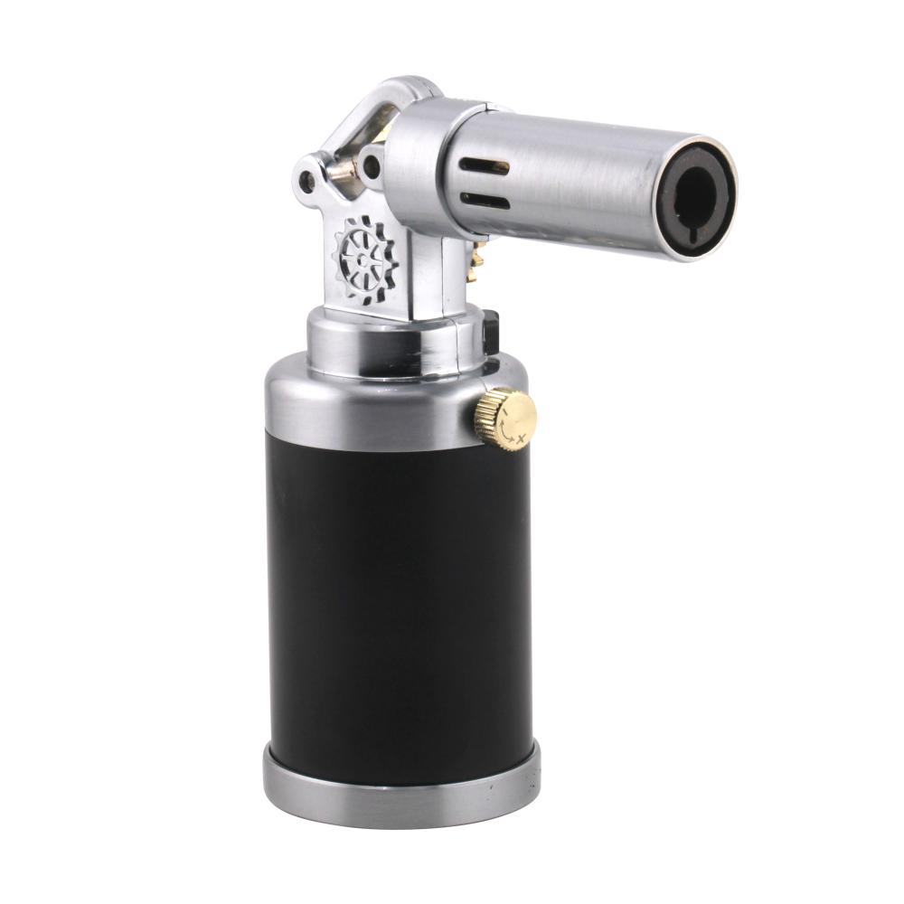 Scorch Clock Design Torch Lighter Single Flame-Silver