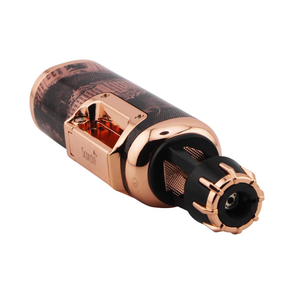 Scorch Flash Single Flame Torch Lighter-Gold