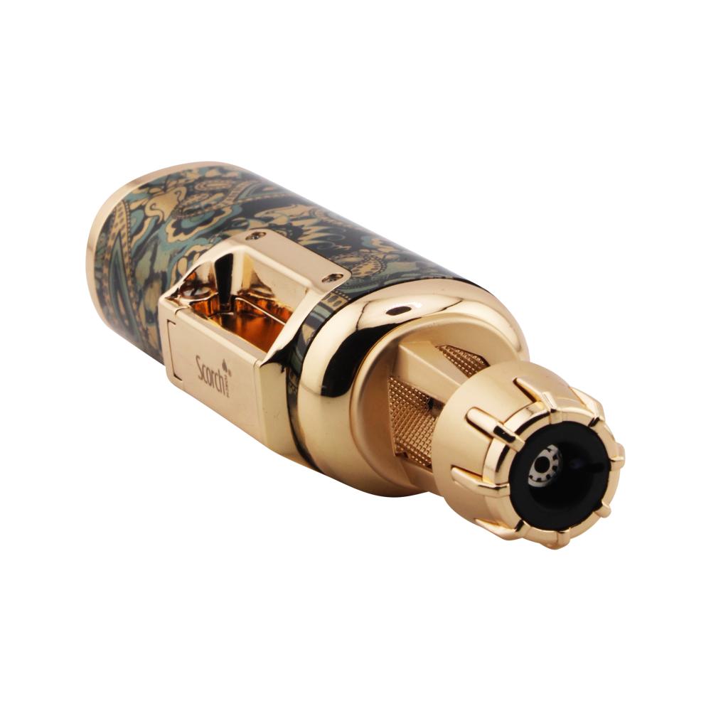 Scorch Flash Single Flame Torch Lighter-Mix Gold
