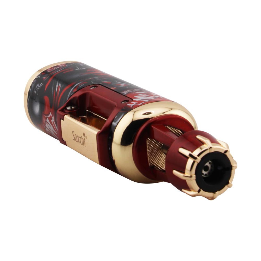 Scorch Flash Single Flame Torch Lighter-Red