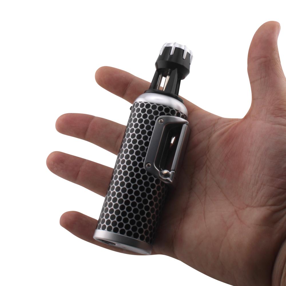 Scorch Flash Single Flame Torch Lighter-Silver