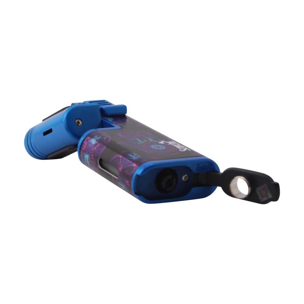 Scorch Flux Adjustable Single Flame Torch Lighter-Blue