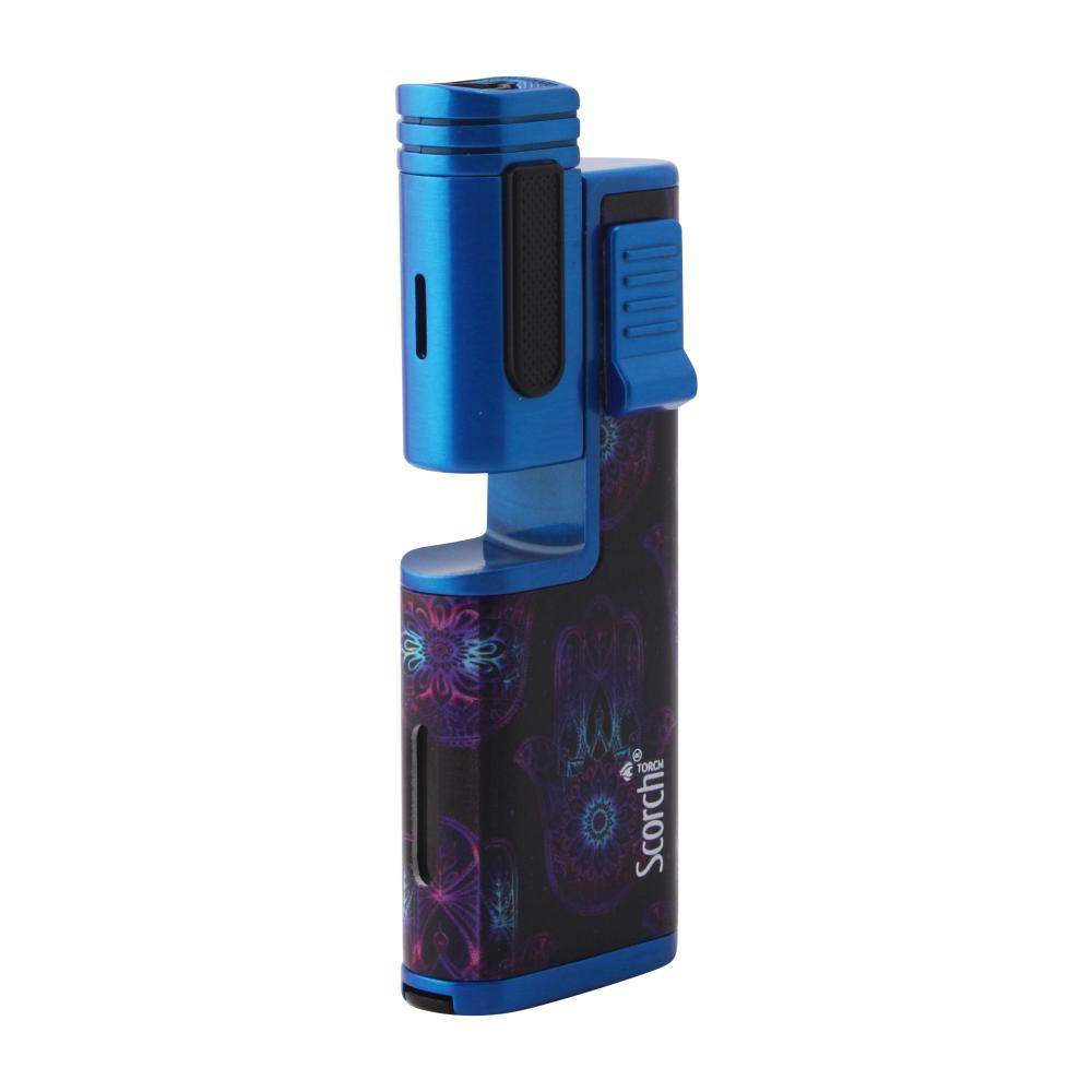 Scorch Flux Adjustable Single Flame Torch Lighter-Blue