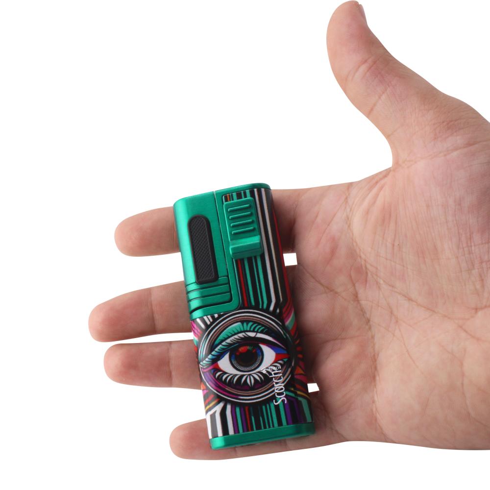 Scorch Flux Adjustable Single Flame Torch Lighter-Dark Green