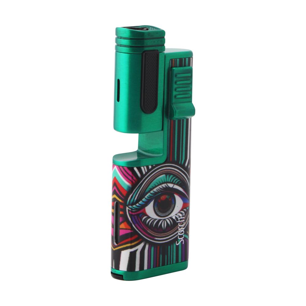 Scorch Flux Adjustable Single Flame Torch Lighter-Dark Green