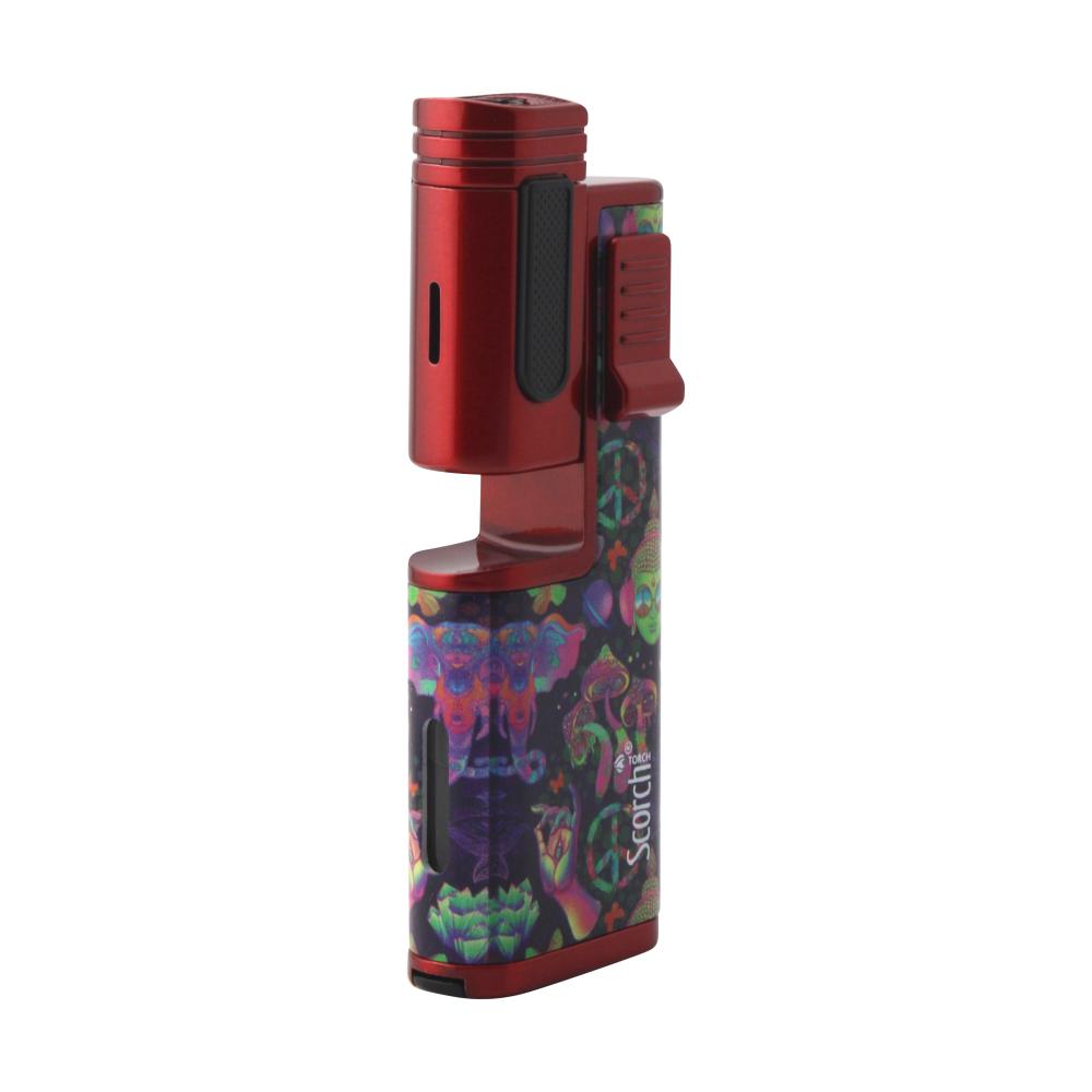 Scorch Flux Adjustable Single Flame Torch Lighter-Red