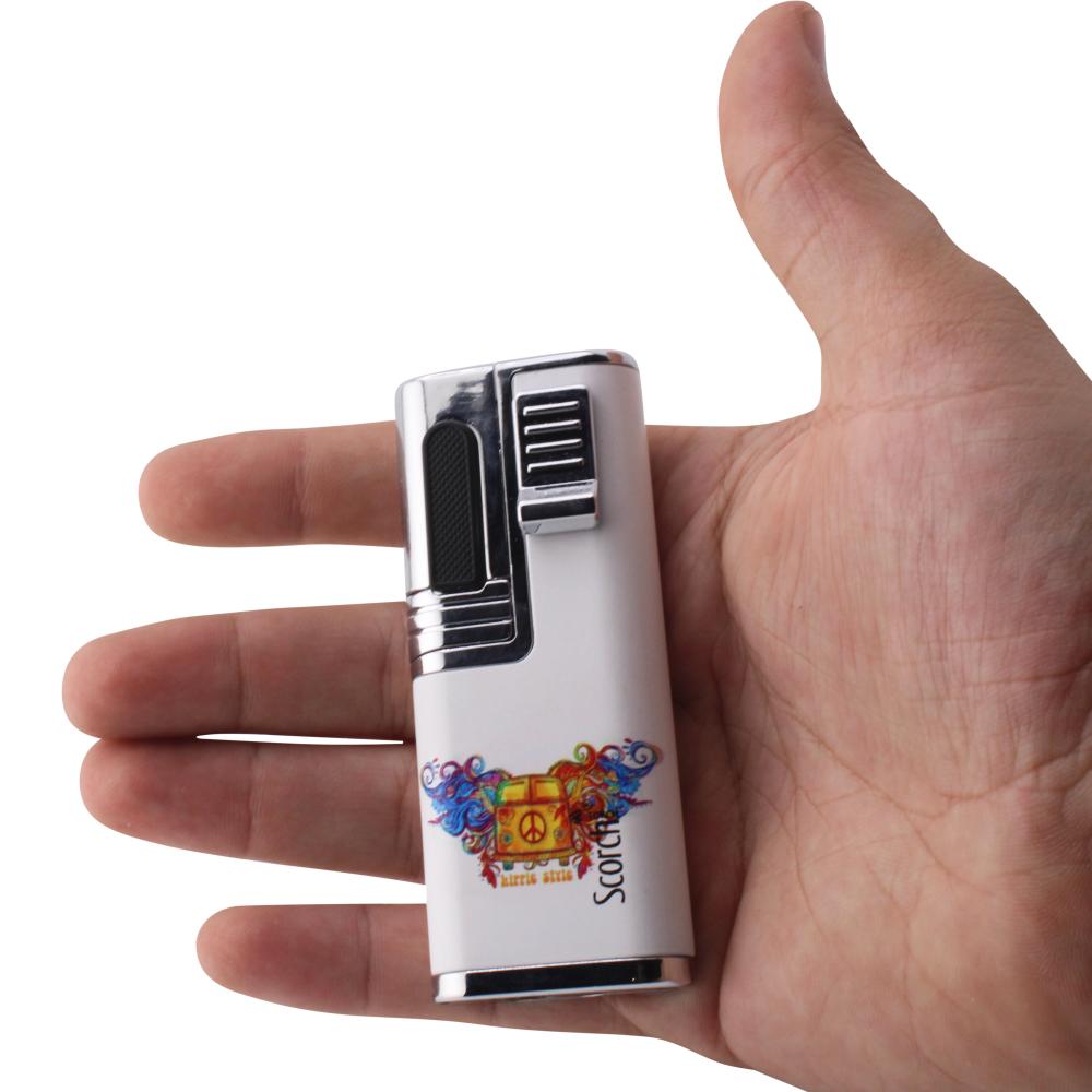Scorch Flux Adjustable Single Flame Torch Lighter-White