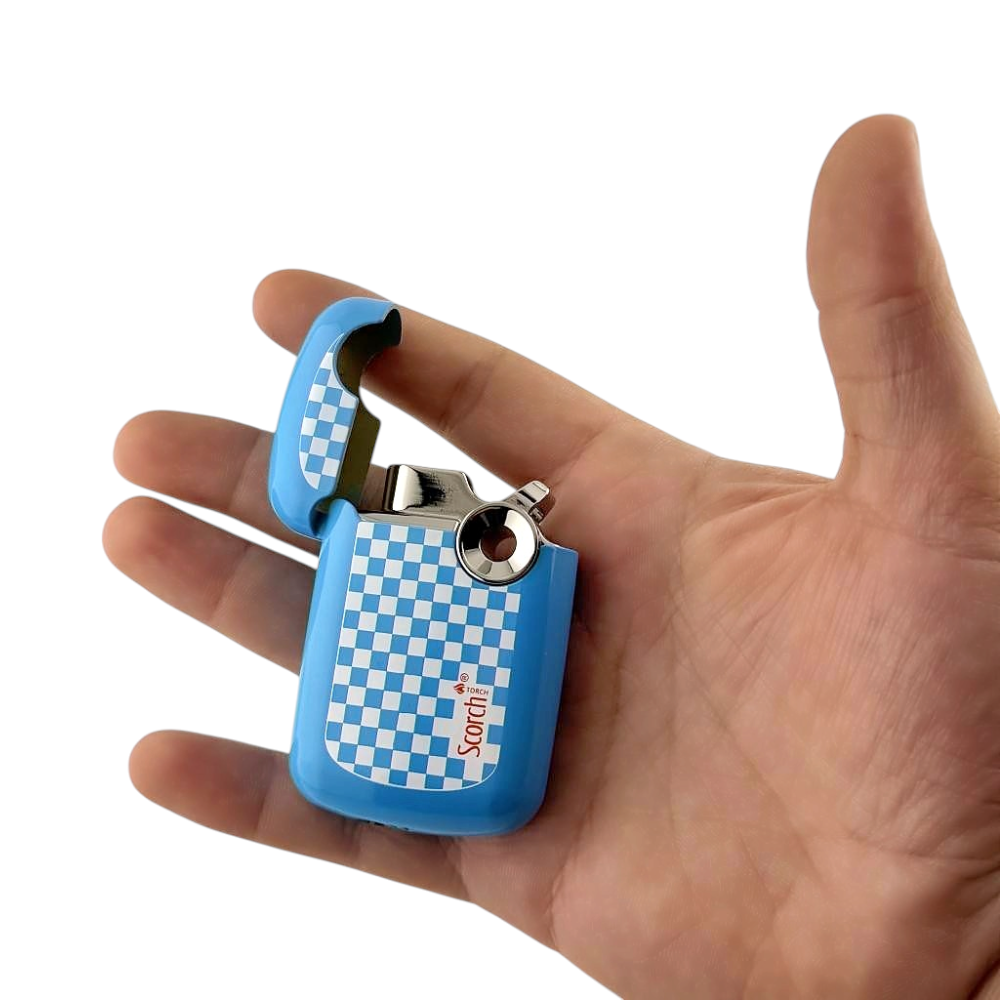 Scorch H Torch Lighter Single Flame-Blue