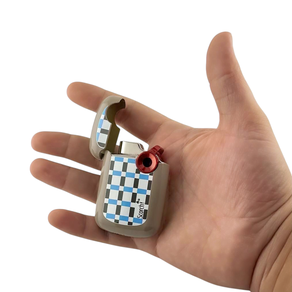 Scorch H Torch Lighter Single Flame-Silver