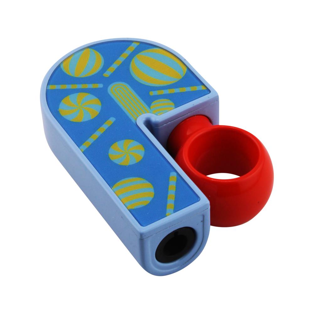 Scorch J Shape Torch Lighter Single Flame-Blue