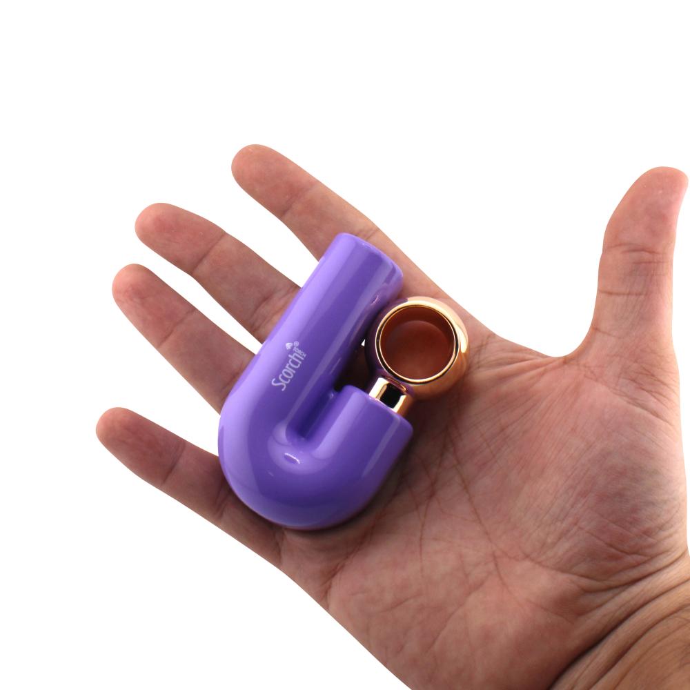 Scorch J Shape Torch Lighter Single Flame-Purple