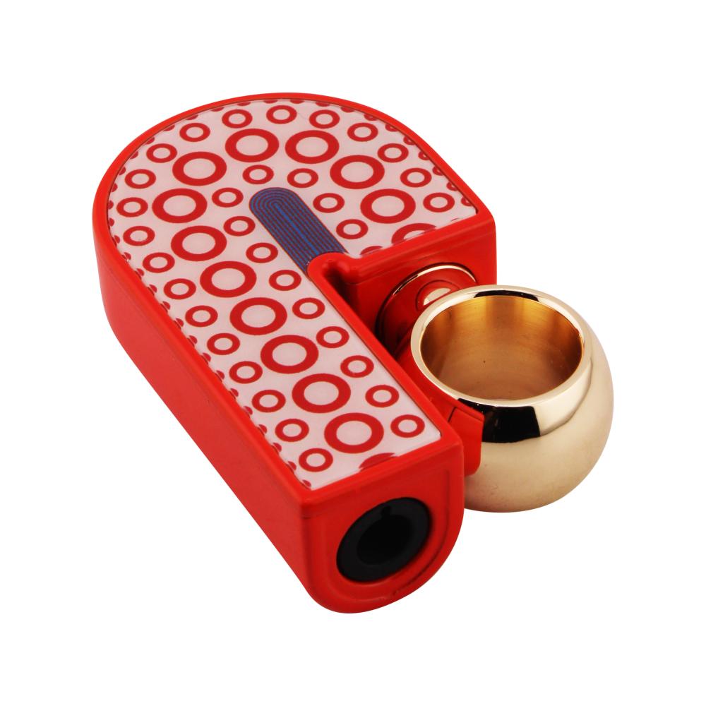 Scorch J Shape Torch Lighter Single Flame-Red