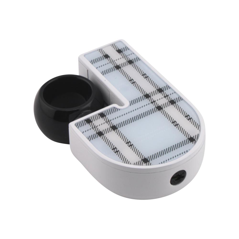 Scorch J Shape Torch Lighter Single Flame-White