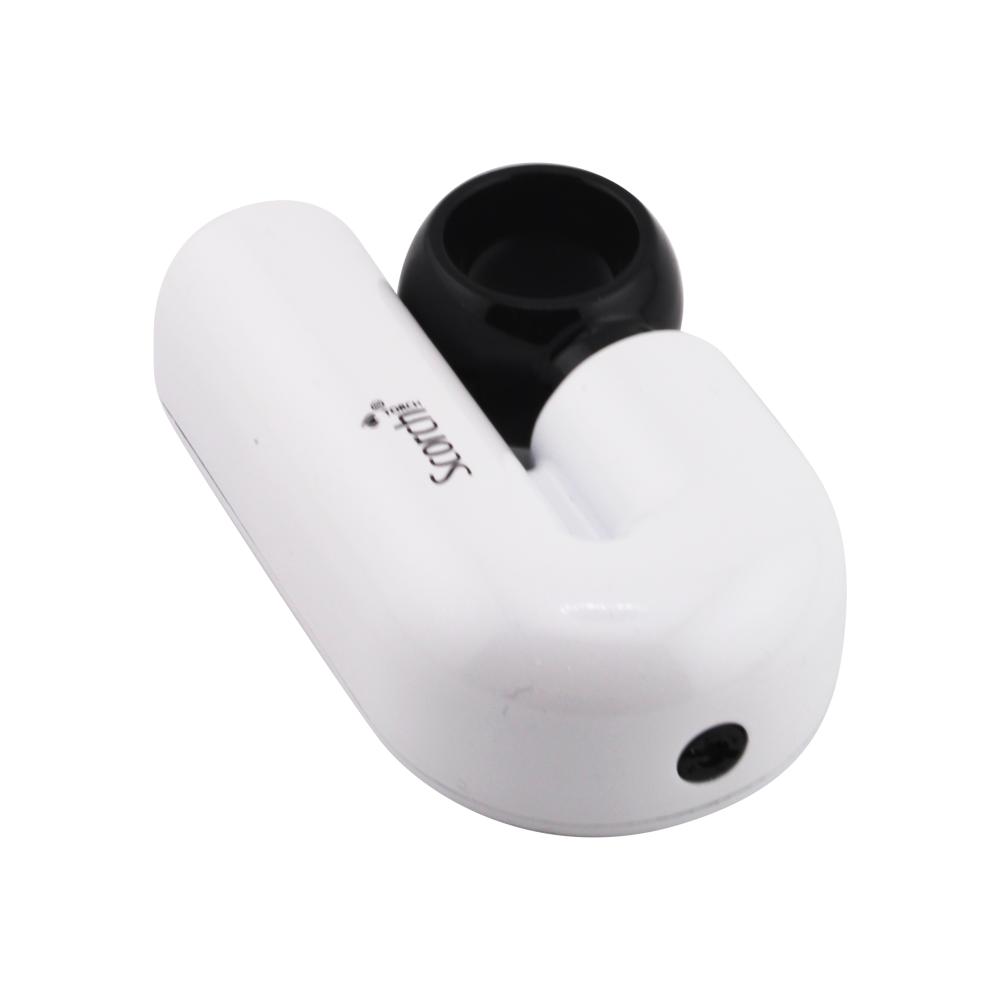 Scorch J Shape Torch Lighter Single Flame-White