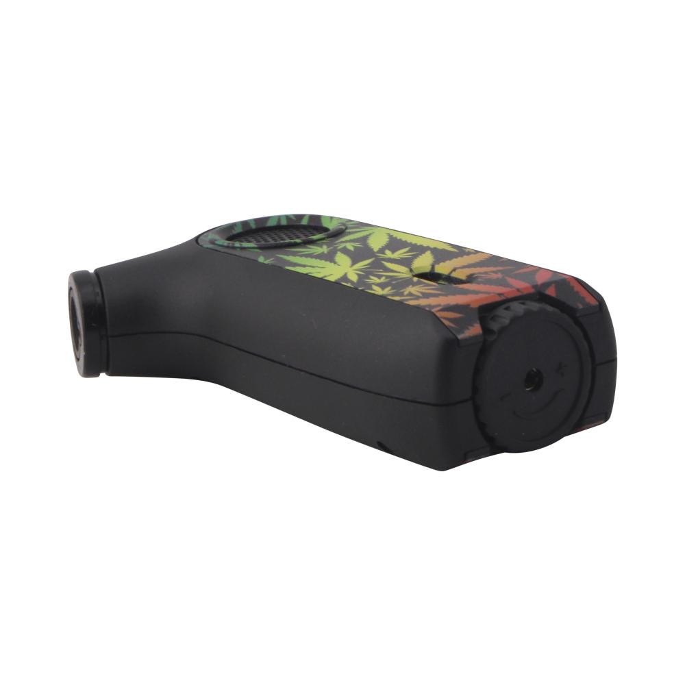 Scorch Leaf Burst Design Torch Lighter Single Flame-Black