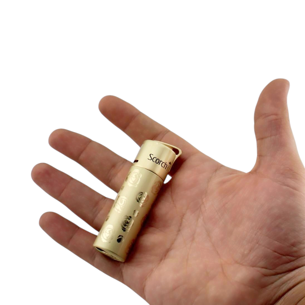 Scorch Lumen Design Torch Lighter Single Flame-Gold