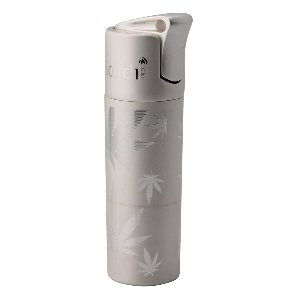 Scorch Lumen Design Torch Lighter Single Flame-Shiny White