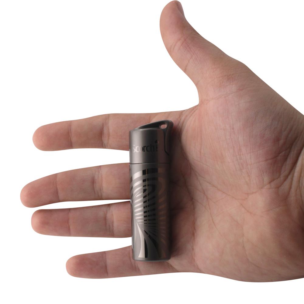 Scorch Lumen Design Torch Lighter Single Flame-Silver