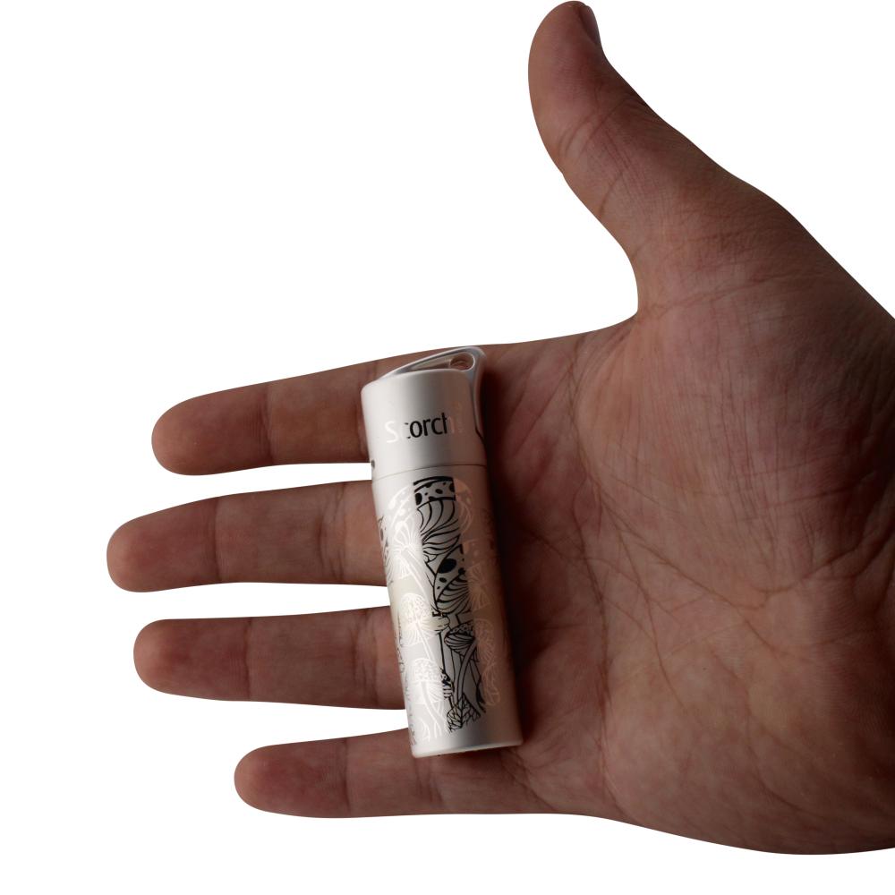 Scorch Lumen Design Torch Lighter Single Flame-White