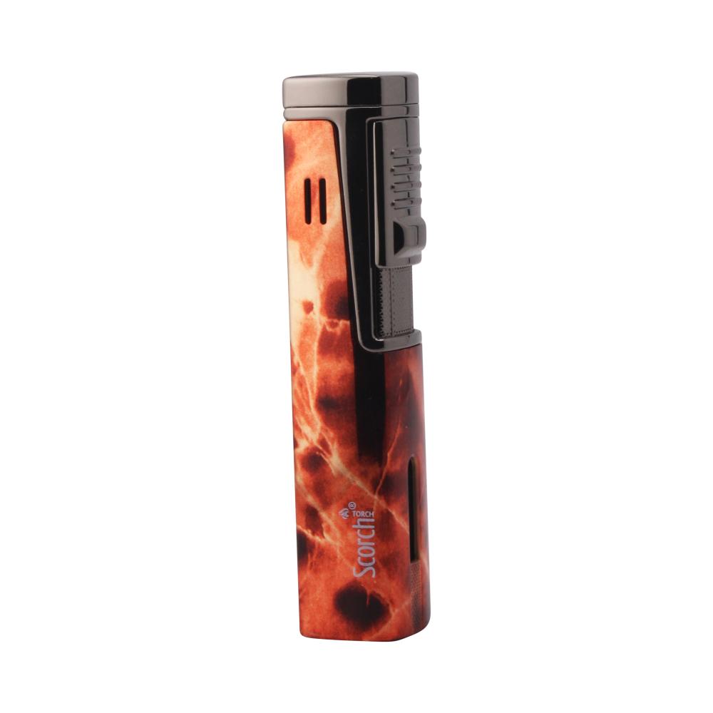 Scorch Marble Fire Design Torch Lighter Single Flame