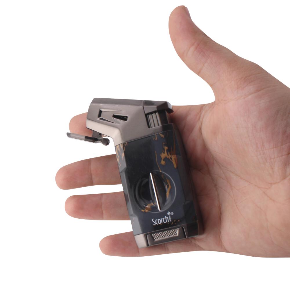 Scorch Marble Mix Design Torch Single Flame-Dark Blue