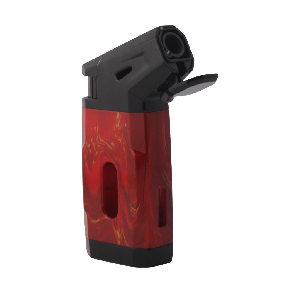 Scorch Marble Mix Design Torch Single Flame-Red
