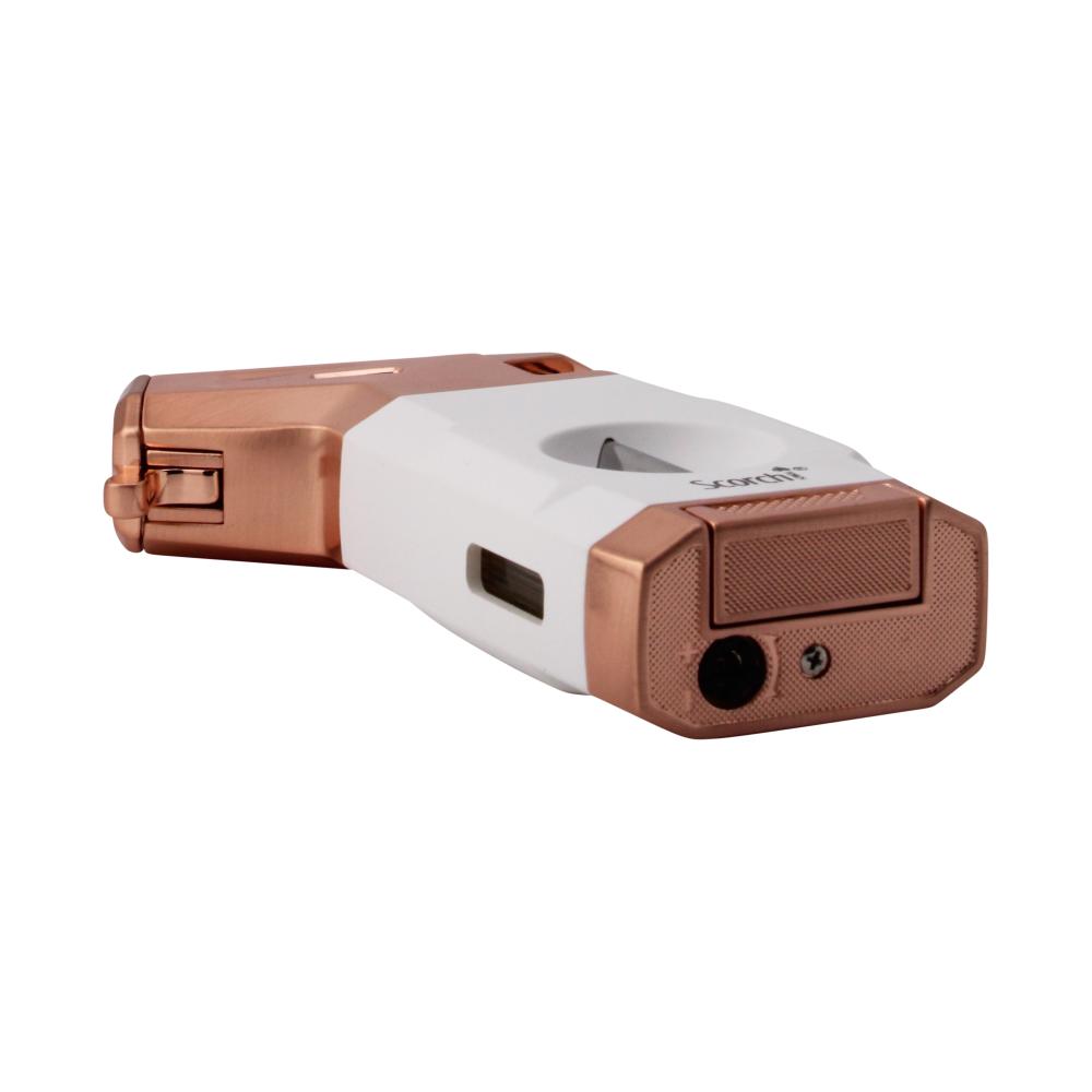 Scorch Marble Mix Design Torch Single Flame-White