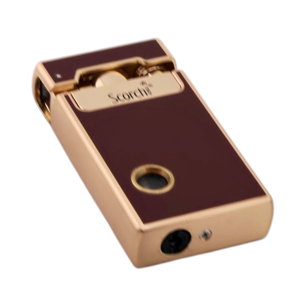 Scorch Mini Single Flame Torch And Lighter-Brown