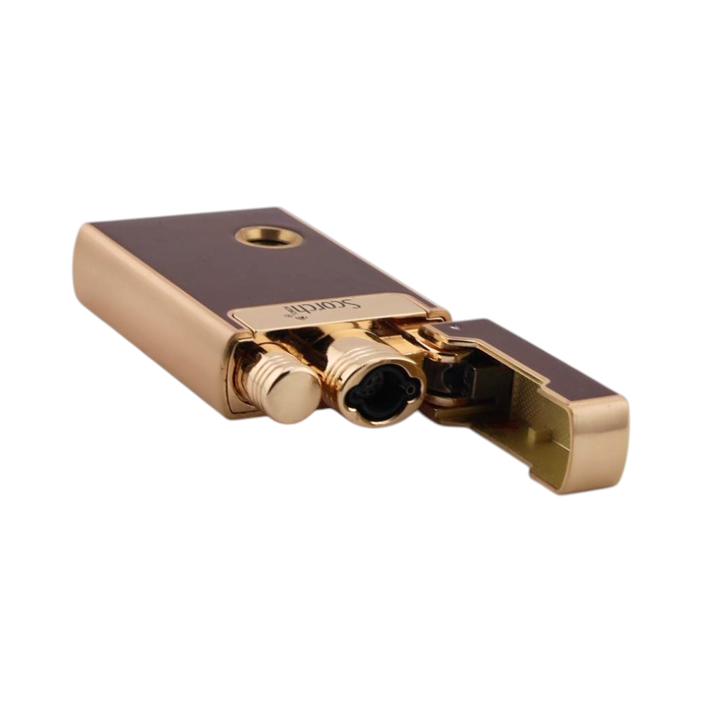 Scorch Mini Single Flame Torch And Lighter-Brown