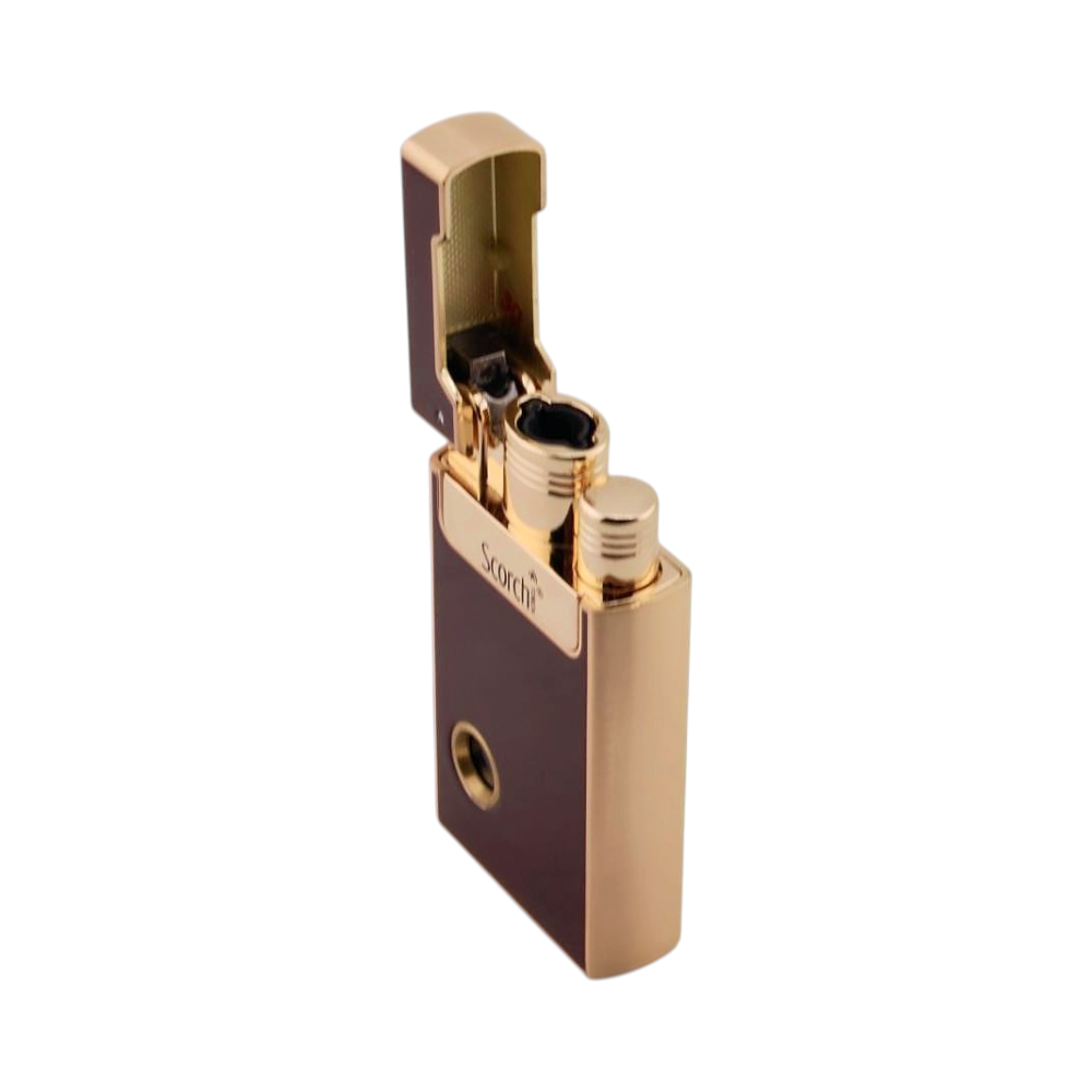 Scorch Mini Single Flame Torch And Lighter-Brown