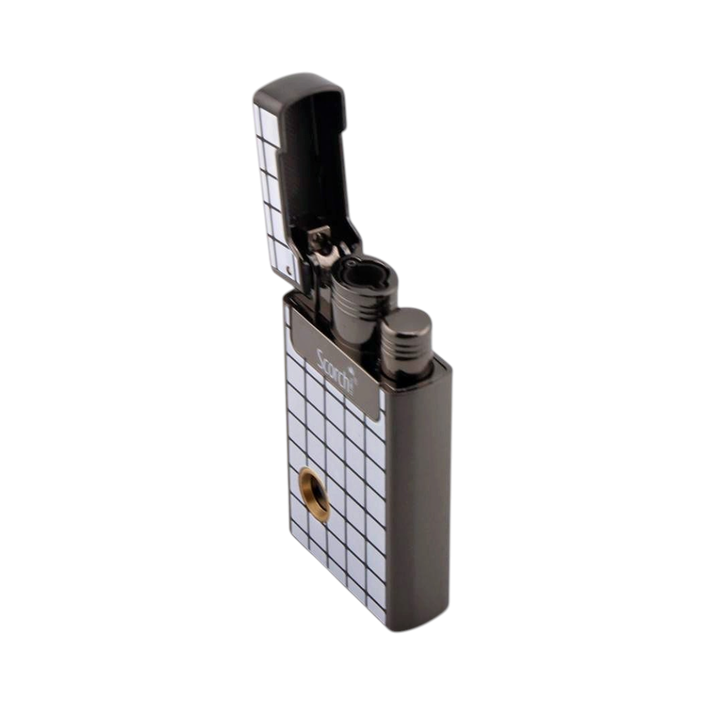 Scorch Mini Single Flame Torch And Lighter-White