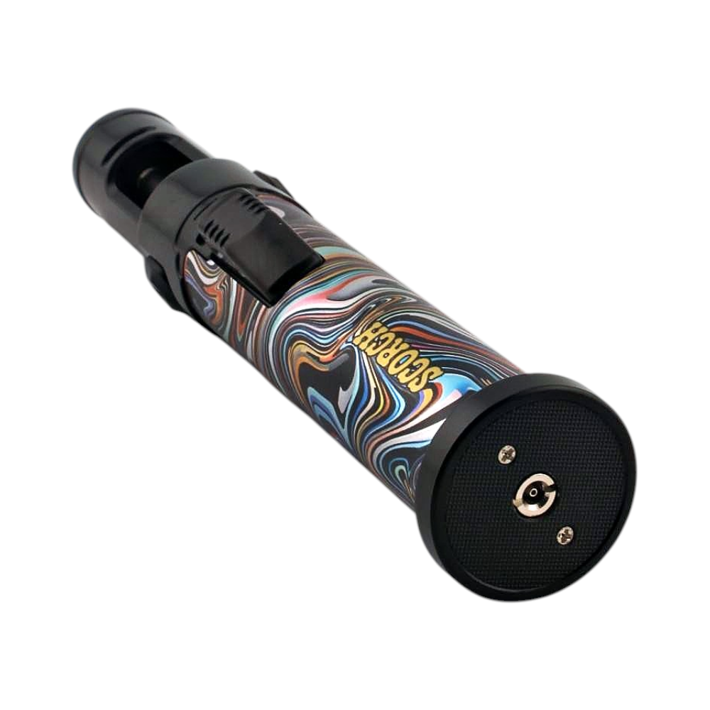 Scorch Mix Painting Torch Lighter Single Flame-Black Mix