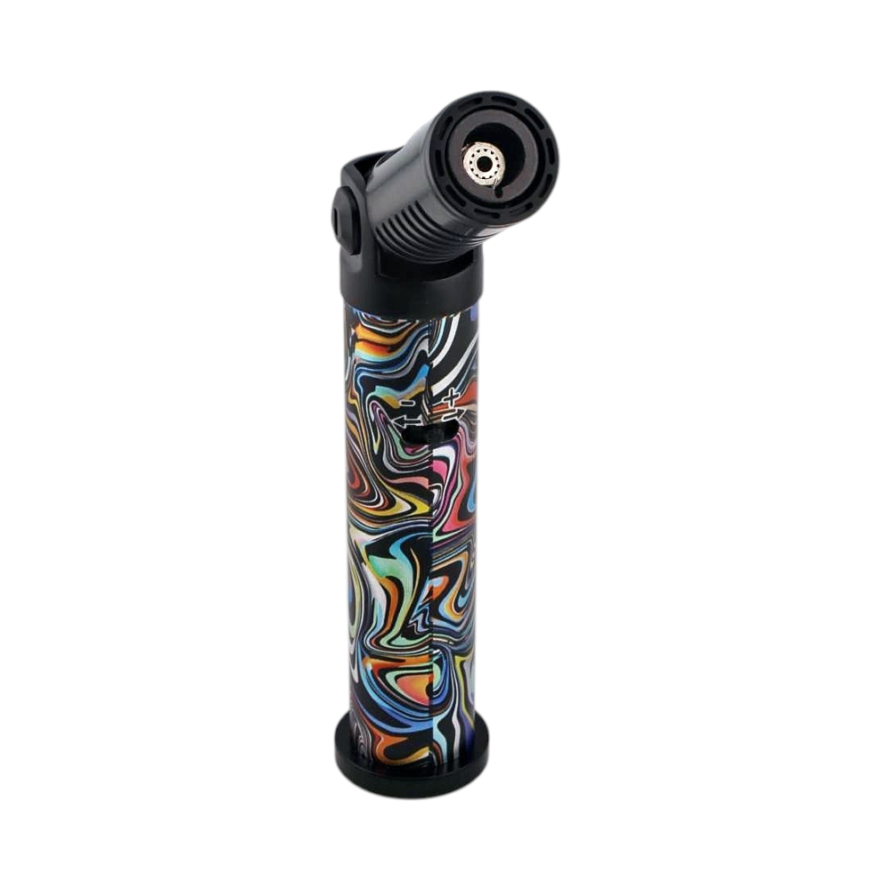 Scorch Mix Painting Torch Lighter Single Flame-Black Mix