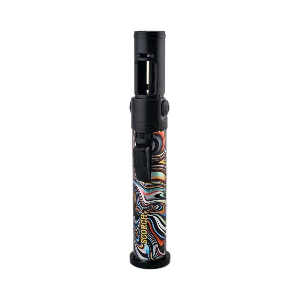 Scorch Mix Painting Torch Lighter Single Flame-Black Mix