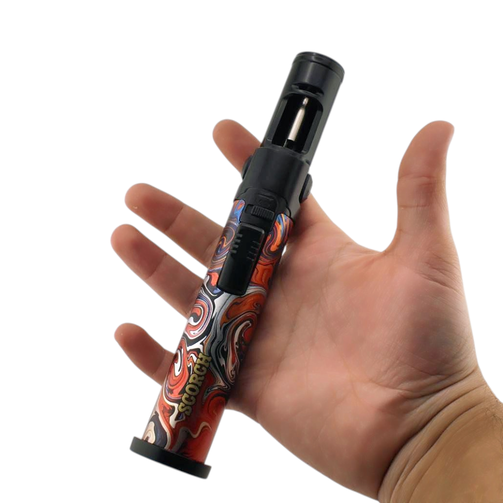 Scorch Mix Painting Torch Lighter Single Flame-Orange Mix