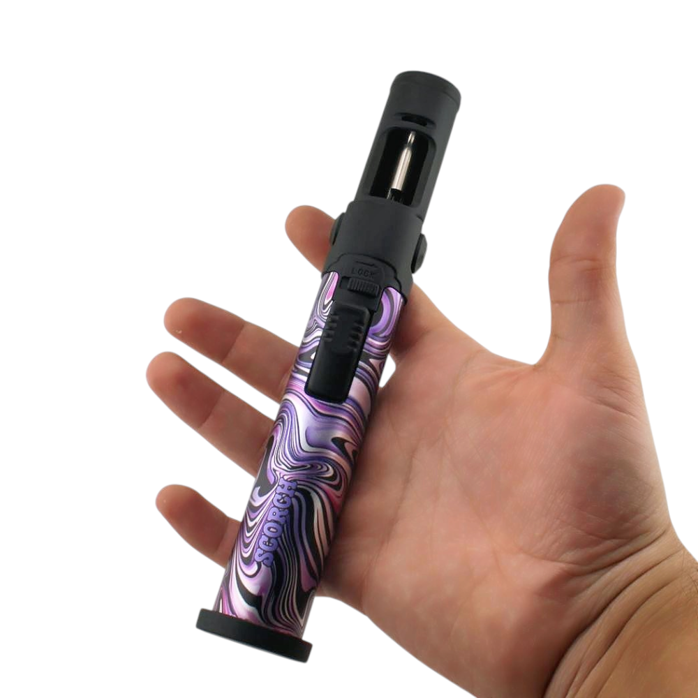 Scorch Mix Painting Torch Lighter Single Flame-Purple