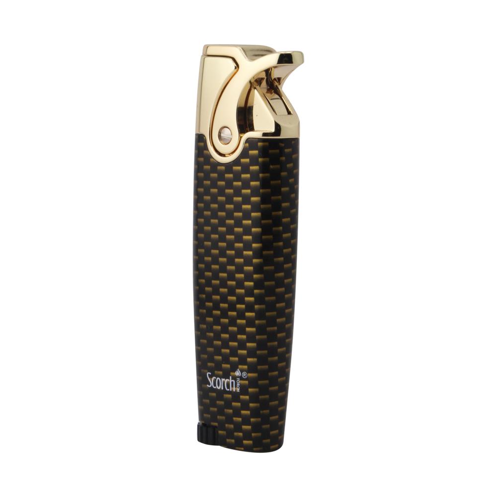 Scorch Modern Design Torch Lighter Single Flame-Gold