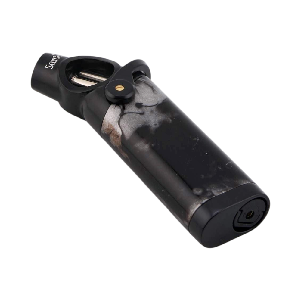 Scorch Ocean Marble Torch Lighter Single Flame-Black