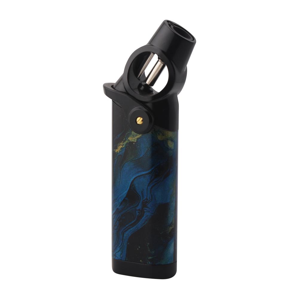 Scorch Ocean Marble Torch Lighter Single Flame-Blue