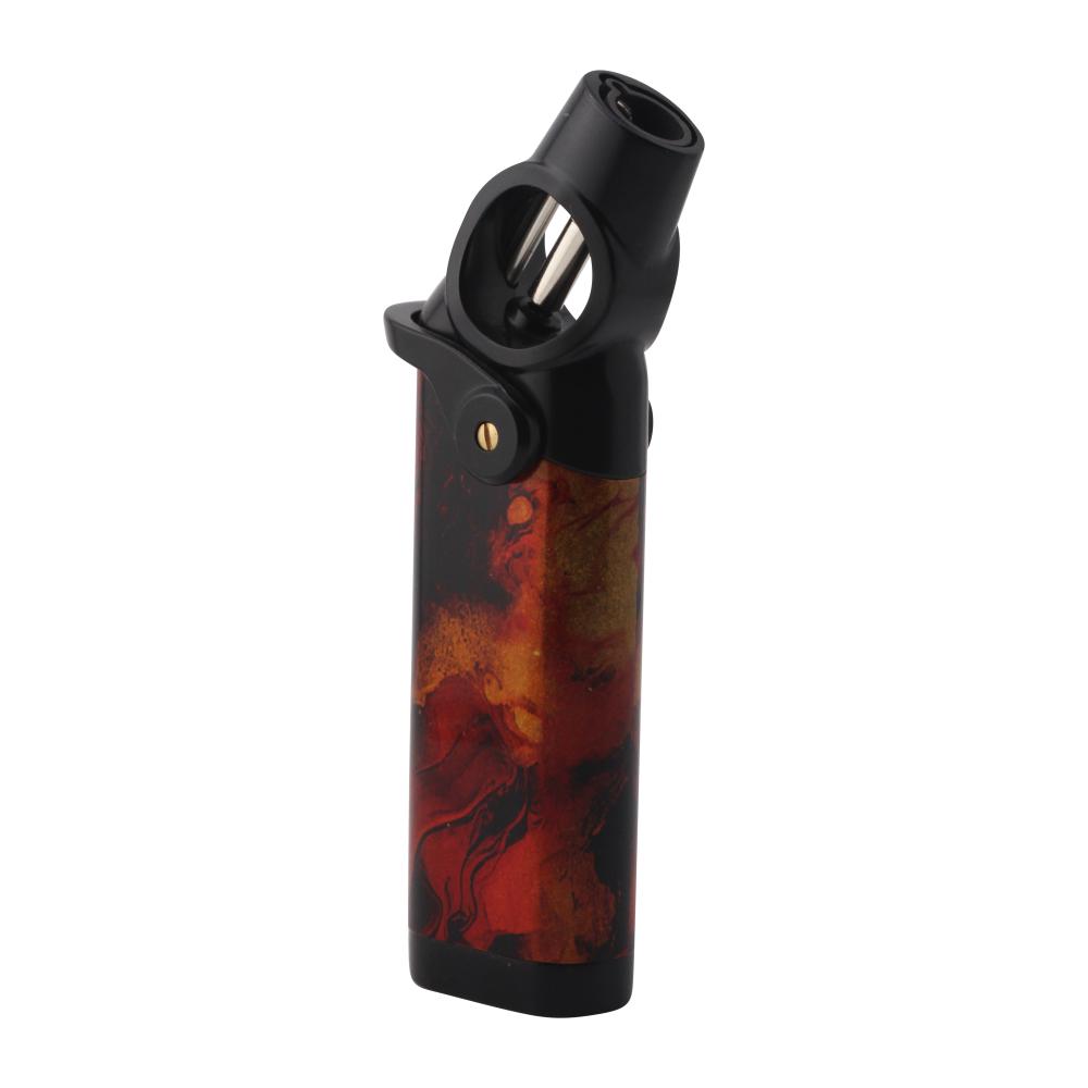 Scorch Ocean Marble Torch Lighter Single Flame-Crimson Red