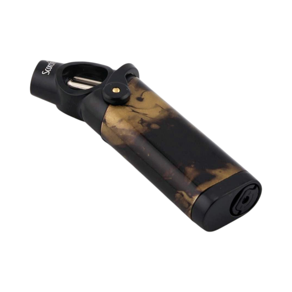 Scorch Ocean Marble Torch Lighter Single Flame-Gold