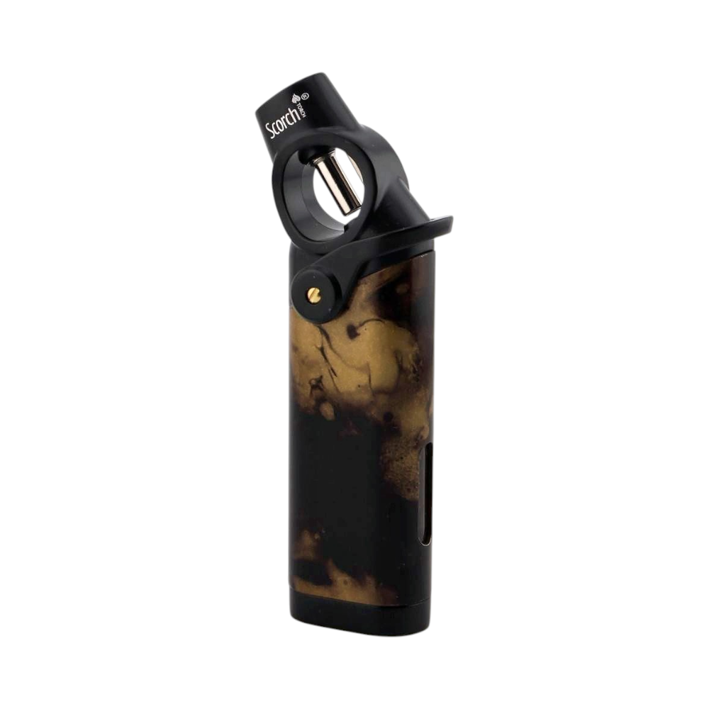 Scorch Ocean Marble Torch Lighter Single Flame-Gold