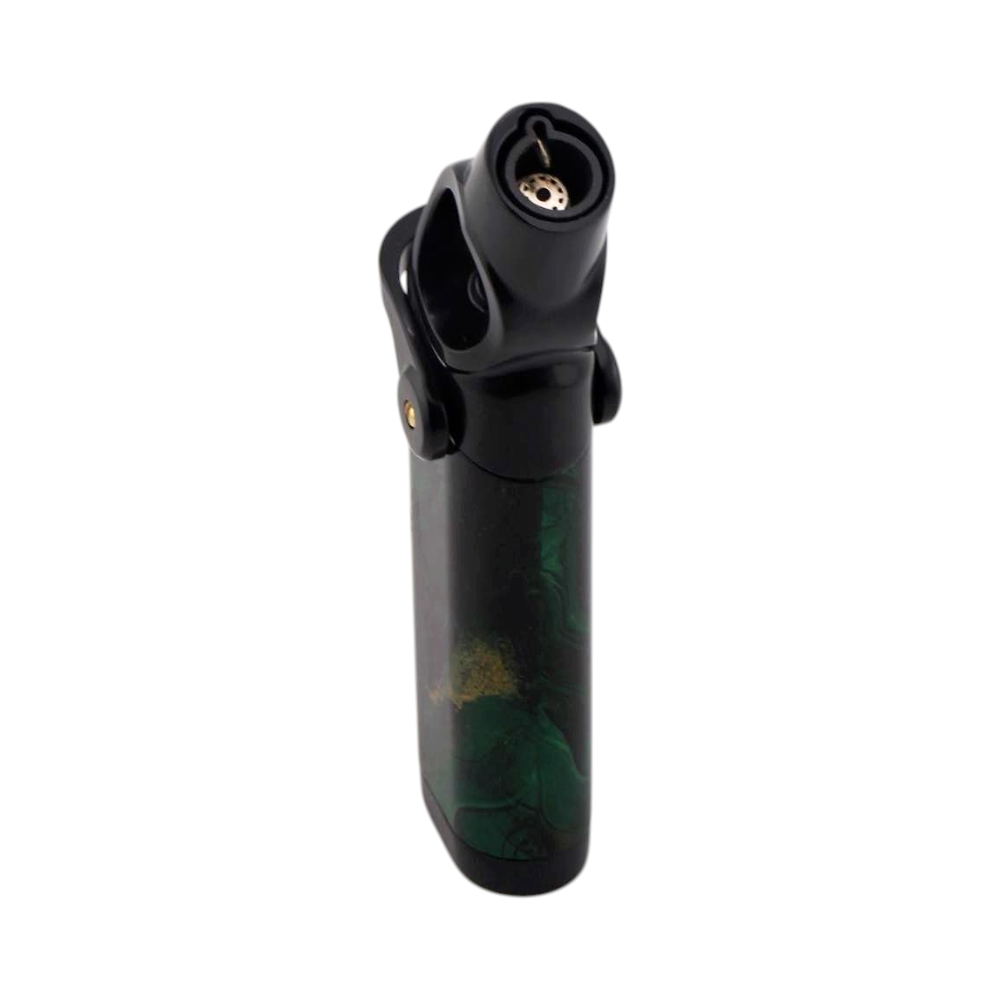 Scorch Ocean Marble Torch Lighter Single Flame-Green