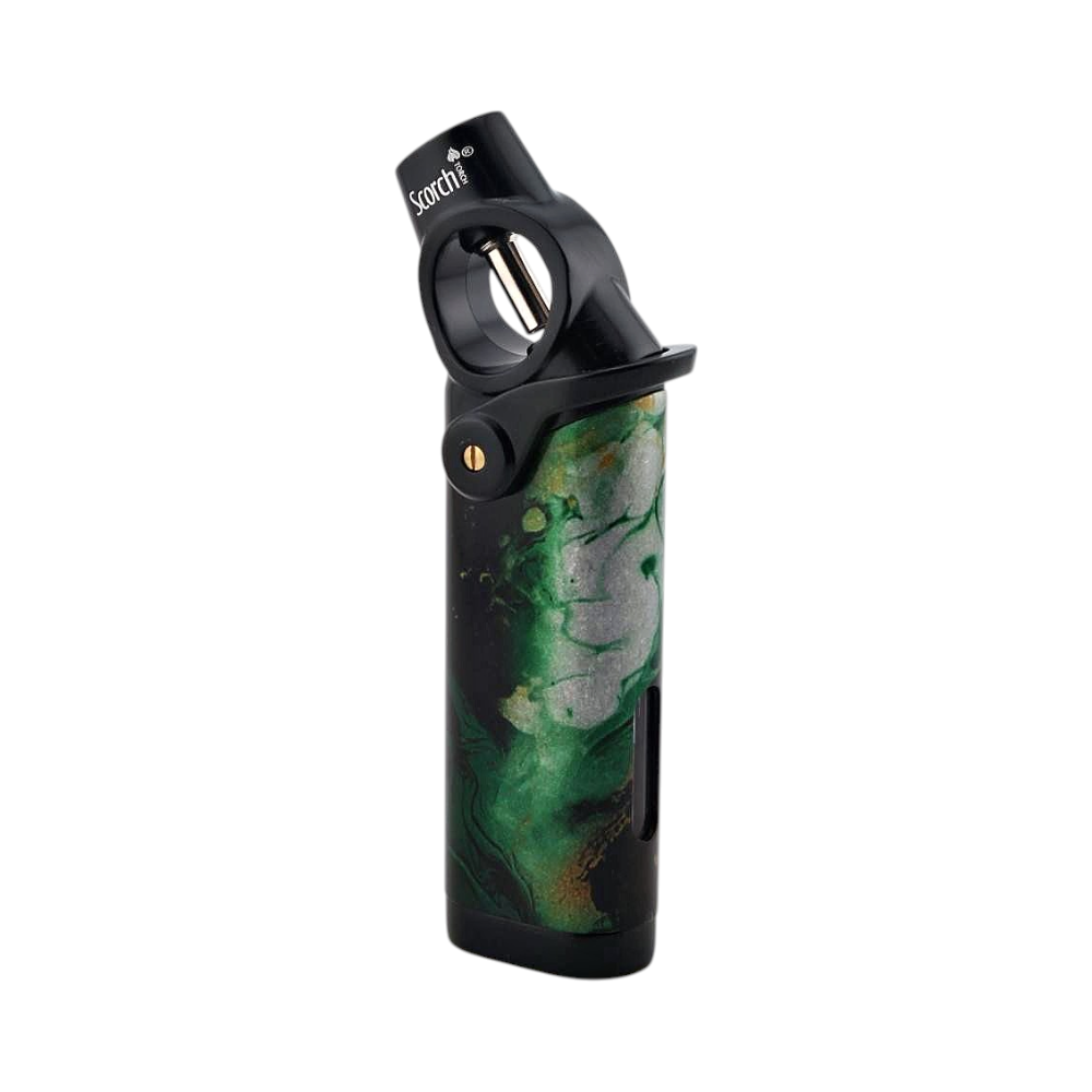 Scorch Ocean Marble Torch Lighter Single Flame-Green