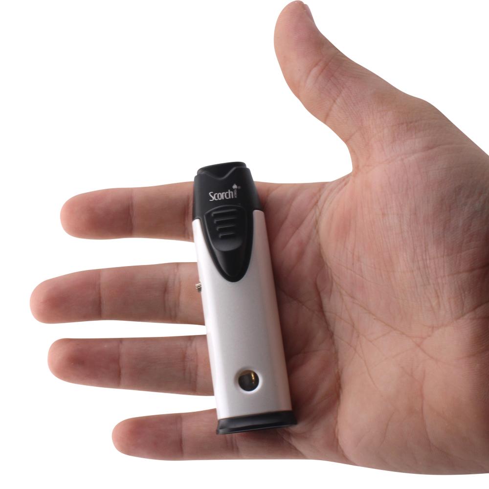 Scorch Orion Torch Lighter Double Flame-White