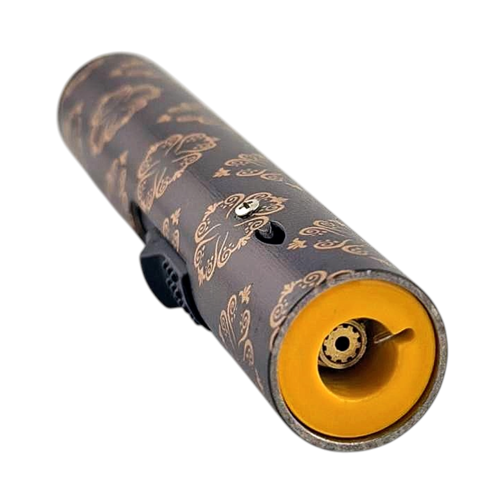 Scorch P Mix Design Torch Lighter Single Flame-Brown Mix