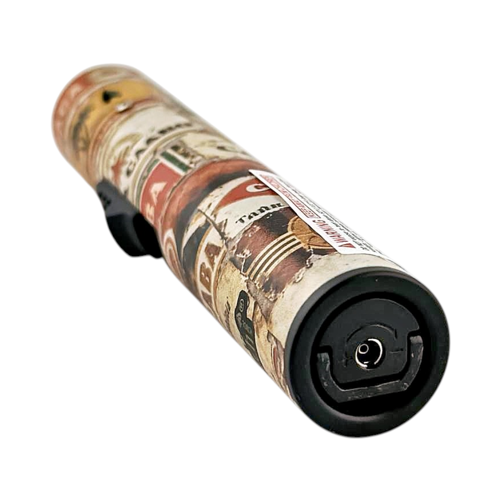 Scorch P Mix Design Torch Lighter Single Flame-Crimson Red Mix